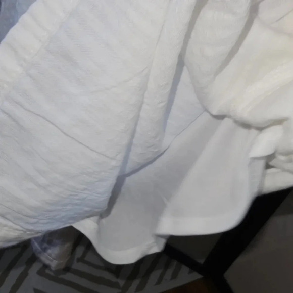 White Button Down Boho Midi Dress - Picture 5 of 6